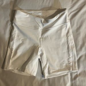 Outdoor Voice White Biker Shorts